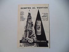 advertising Pubblicità 1960 AQUILA PETROLI AQUILOIL OLIO
