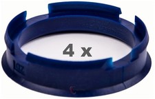 4 anelli di centraggio per cerchi in lega da 72,60 mm a 60,10 mm in plastica ...