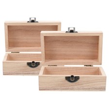  2 Pcs Scatola Legno