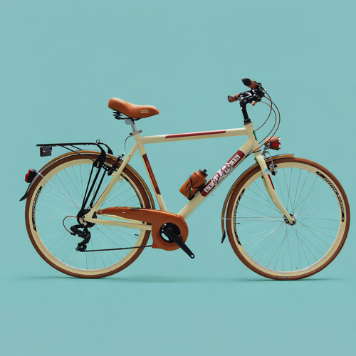 Bici trekking uomo - trekking, panna