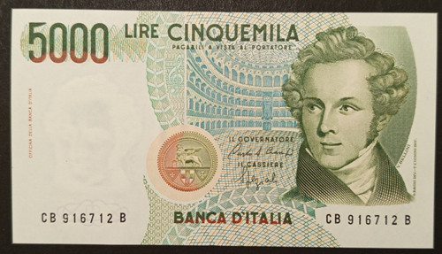 5000 lire 1988 fds - lire, 12/01/1988