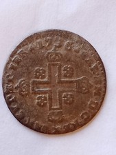 SOLDO 1736 RARA . MISTURA. CARLO EMANUELE III°.    N.83