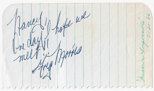 1966 autografo firmato attore - 1966,