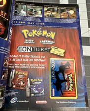 EON Nintendo Power Magazine #173 con BIGLIETTO POKEMON E POSTER TUTTI GLI INSERTI Completo!