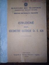 Istruzione sulle locomotive elettriche Gr. E. 626, trasporti, treni, ferrovie