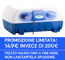 INCUBATRICE SEMIAUTOMATICA REAL 49 BOROTTO  49/196 uova | IN PROMOZIONE ???❤️
