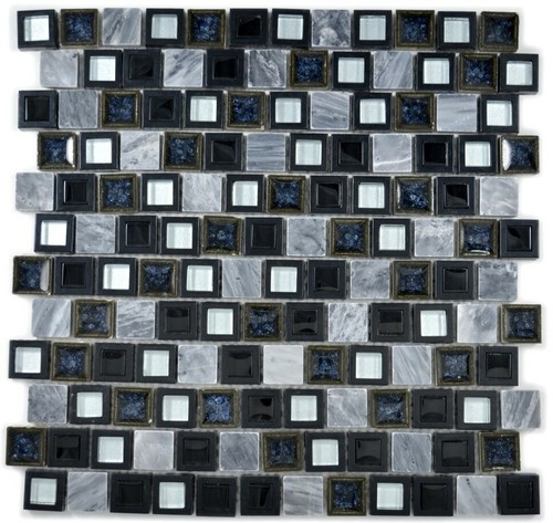 Mosaico piastrella vetro - piastrella,