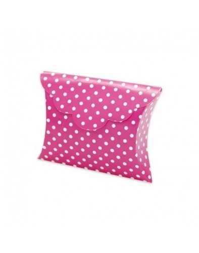 Scatolina busta pois fucsia - a,