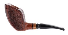 Pipa Pascucci SABBIATO marrone shape freehand vera in corno 9mm