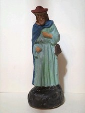 Antica statuina in gesso fatta a mano per presepe