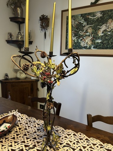 Candelabro ferro battuto - candelabro,
