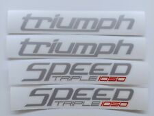 ADESIVI TRIUMPH SPEED TRIPLE 1050 KIT 4 STICKERS -  SILVER. TOP! PRESPAZIATI