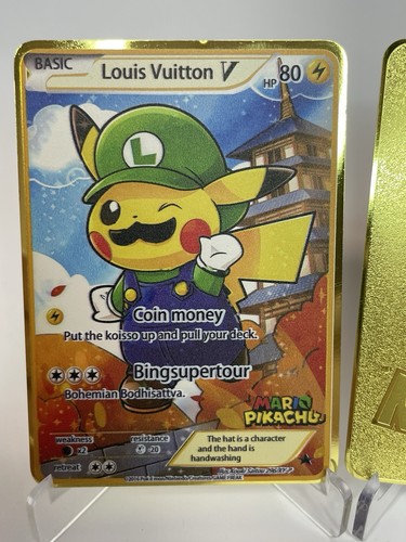 Pikachu pokemon carta metallo - carta,