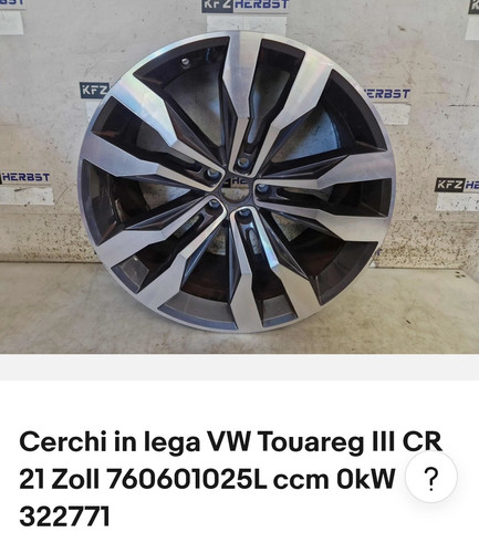 Cerchi lega touareg iii - cerchi,