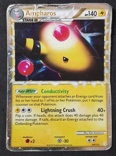 Ampharos 105 123 rara holo - ampharos,