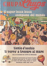 W21 -  Lecca Lecca CHUPA CHUPS Clown Advertising Anni 80