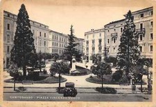 497) CARTOLINA CAMPOBASSO PIAZZA VINCENZO CUOCO AUTOMOBILE VIAGGIATA