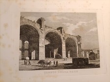 Stampa incisione vedute di