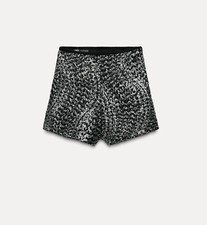 ZARA SEQUIN HIGH WAISTED