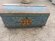 Cassapanca Tirolese dipinta seconda metà 800   