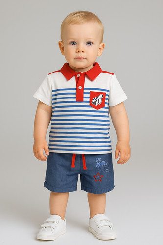 Completo neonato bambino polo - completo,