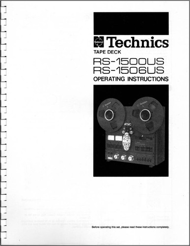 Technics 1500us rs 1506us - rs-1500us, /