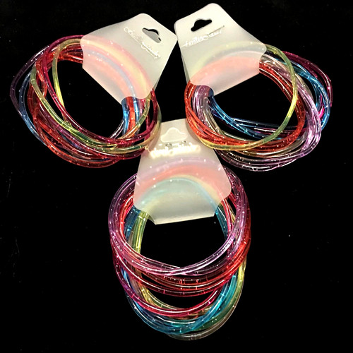 Bracciale gomma colorati - 12, in