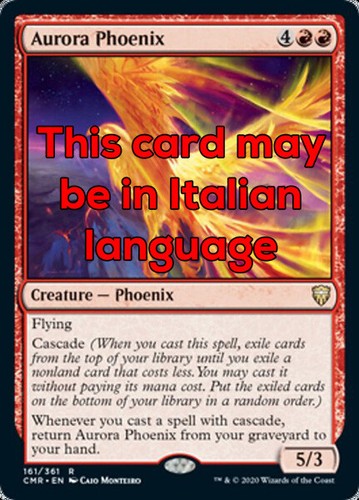 Mtg aurora phoenix foil - mtg,