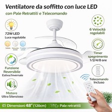 Ventilatore da soffitto LED