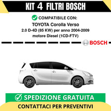 KIT BOSCH 4 Filtri tagliando