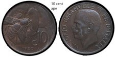 Serie monete 10 centesimi(ape)