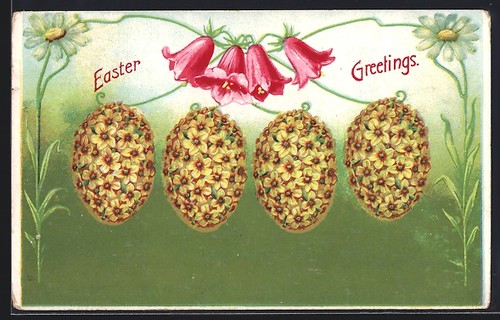 Cartolina uova pasqua da - uova, di