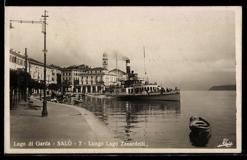 Cartolina salò lago - lago, di