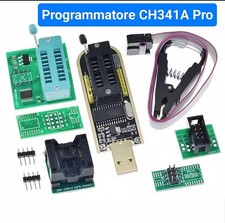 KIT PROGRAMMATORE CH341A EEPROM BIOS WINBOND MXIC 24XXX 25XXX SERIE VER. BLACK