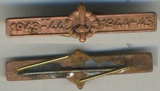 FASCETTA PER IL NASTRINO DELLE MEDAGLIE R.S.I. - CON SCRITTA 1943/44 - 1944/45