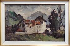 NOVATI MARCO (Venezia, 1895 - 1975) PAESAGGIO MONTANO olio su tavola 1932 cm. 37