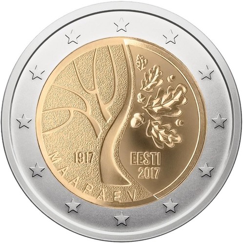 Moneta commemorativa estonia - commemorativa,