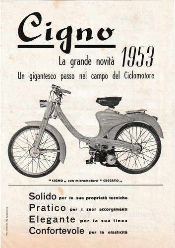 Cigno ciclomotore su - , motore