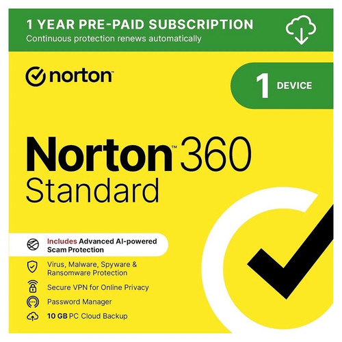 Norton 360 standard antivirus - norton,