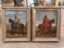 Coppia Dipinti Raffiguranti