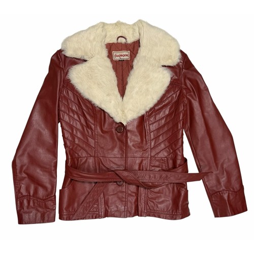 Giacca ecopelle vintage