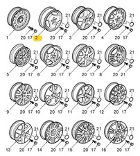SAAB 9-3 9-5 CERCHIO LEGA 3 RAZZE 6,5x16 H2 ET49 OEM 400108361