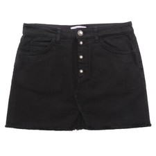 7662AH gonna bimba girl DONDUP black cotton skirt