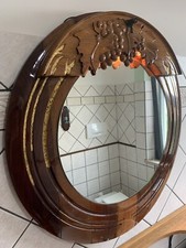 Specchio Bagno Usciolo Botte In Ottone, Flatting Lucido