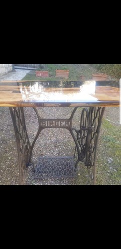 Tavoli legno olivo resina - olivo, e