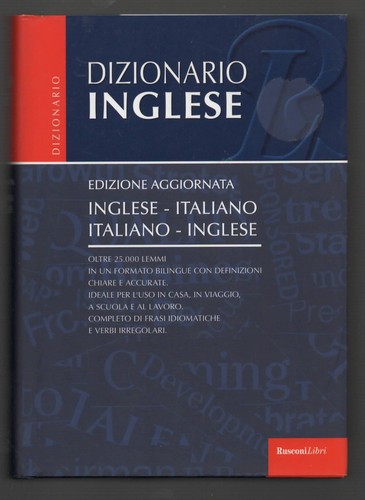 Dizionario inglese italiano - inglese,