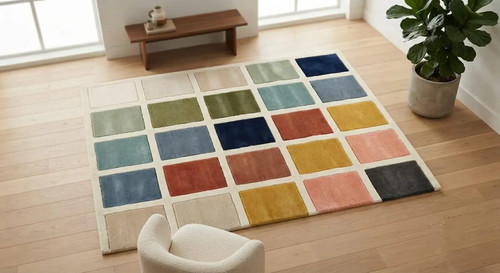 Tappeto tappeto multicolore