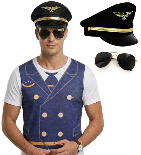 Set costume pilota per adulti