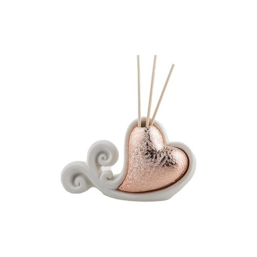 Profumatore cuore rosa gold - , in