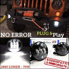 Fari FENDINEBBIA LED PER JEEP WRANGLER JK NERO 4'' 6500K tuning rubicon accessor